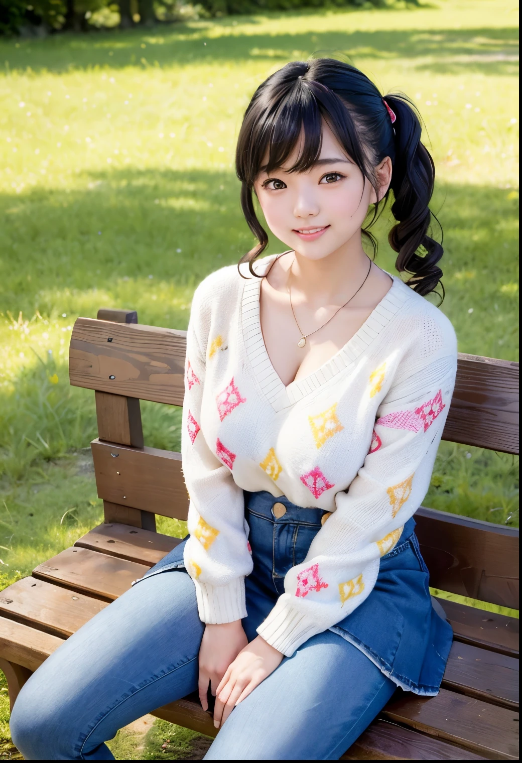 Best image quality (8k, High resolution, masterpiece: 1.2), Very detailed, Random Hairstyles, 2 woman,
Extraordinary beautiful girl、Cute and beautiful face details、(Dealing with the Children_v1:0.008)、
score_9, score_8_upper, score_7_upper,
Daffodil-inspired hair accessories
,Active stop temporarily ,
On her side、The thunder danced。
Focus on the upper waist
, Random cute poses ,Big eyes ,Puffy eyes , Heart pupil, blush , Big shy smile ,