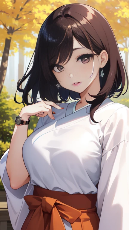 (masterpiece,best quality,highres,8k:1.2),
1girl,(mature female:1.3),(kissing cheek:1.4),
<lora:haruna_v1:0.8>,hmharuna, white hairband, hairclip, anchor necklace, jewelry, white jacket, pantyhose, black shirt, grey skirtï¼
large breasts,blush,looking at viewer,
outdoors,