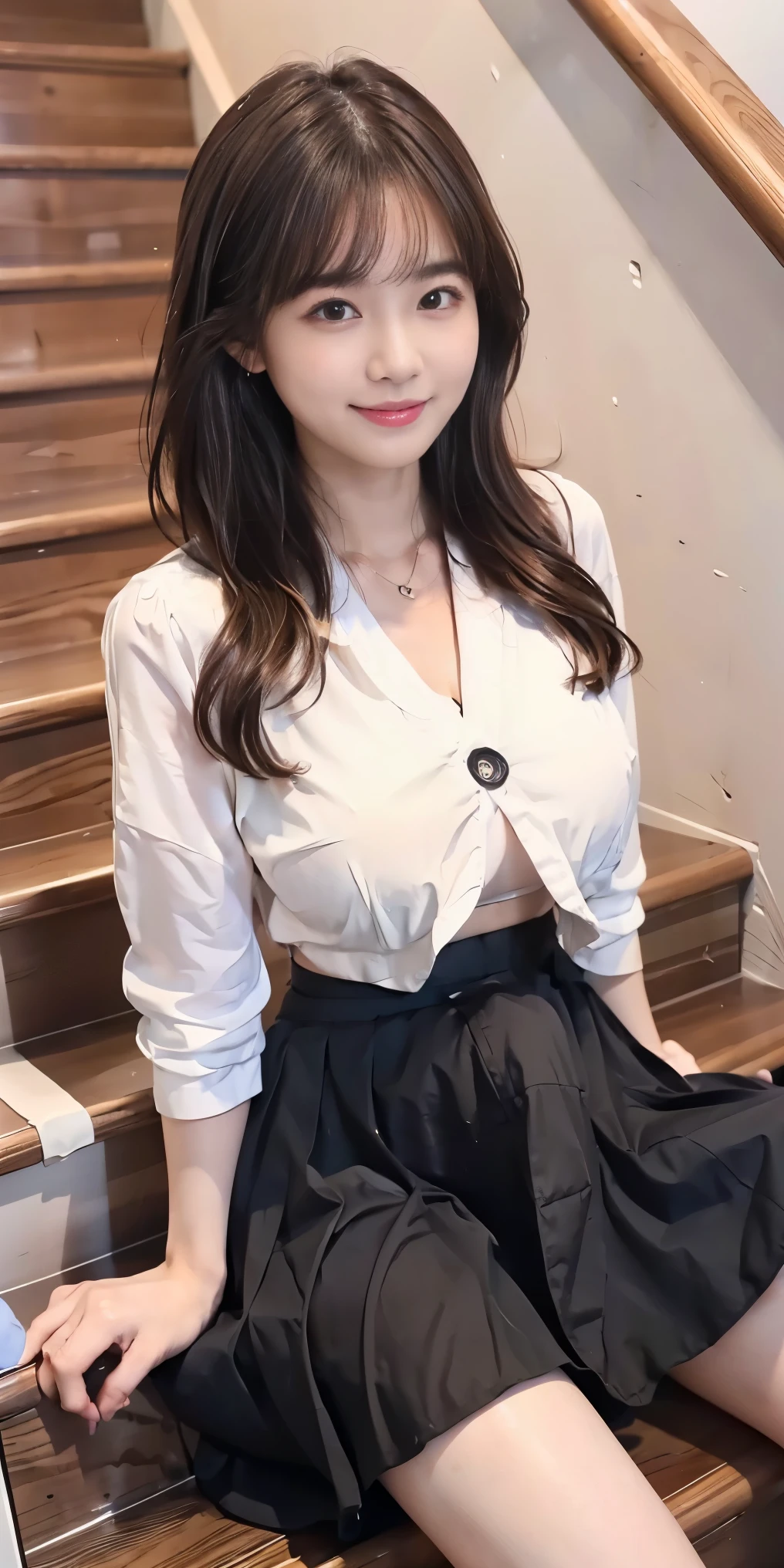 the Extremely Detailed CG Unity 8K Wallpapers、top-quality、ultra-detailliert、​masterpiece、realisitic、Photo Real、Sexy idol in ultra-thin fabric see-through silk blouse for photo, Wearing a strict see-through silk blouse, Skirt and thighs、(Wearing pantyhose、Ultra-realistic pantyhose), game_nffsw, NSFW,in a strict suit, sophisticated gravure idol, Tempting smile、goddess of Japan, Japanese Models, in a strict suit, Young Pretty Gravure Idol, Young Sensual Gravure Idol, Fine Gross Silk Blouse, Wearing a blouse, Realistic Young Gravure Idol, oppai、realistic skin textures、Lustrous skin、Exposed thighs!!!