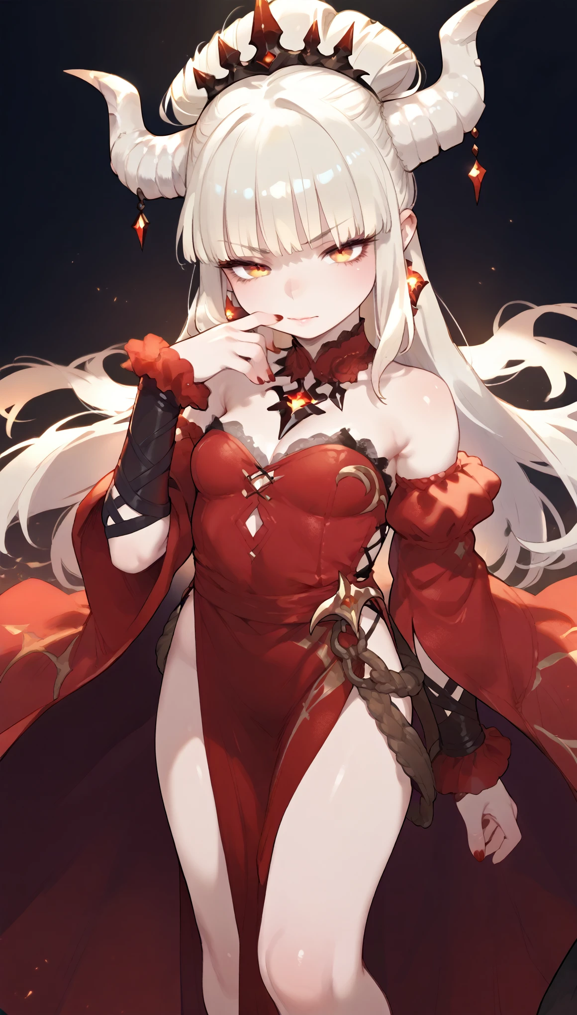 beautiful lilith, sensual lighting,sexy pose, erotic expression,masterpiece,red glowing eyes,extremely detailed eyes