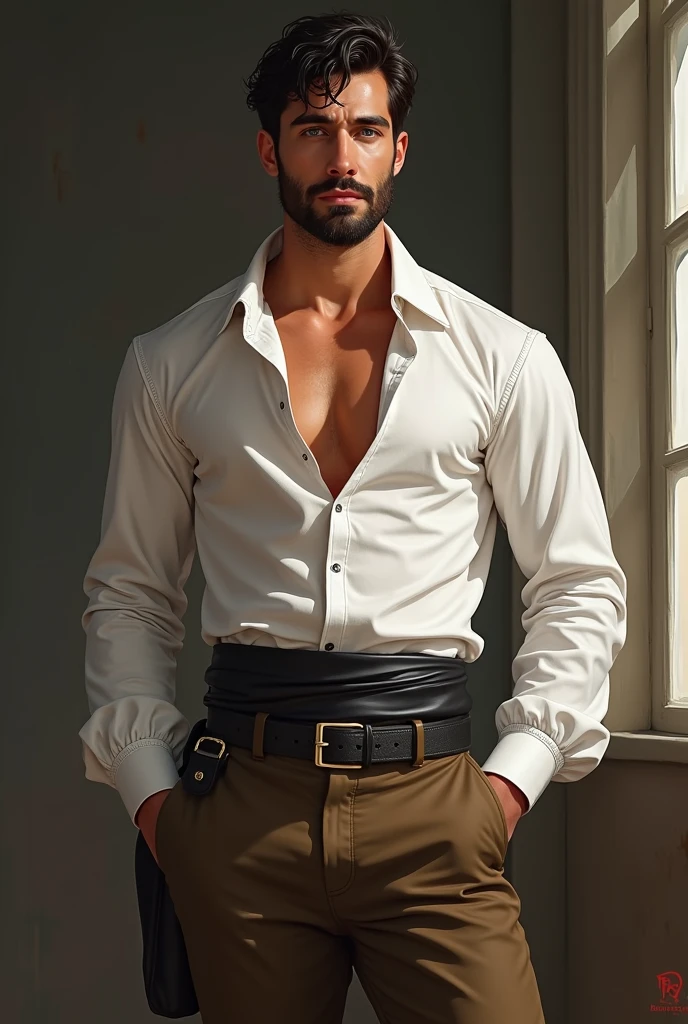 ((Men only)), (Cowboy Shot), (Handsome muscular ancient Roman man in his 20s ), Man in ancient Rome wore a tunic, Gracefully draped with toga, Sandals adorned the feet, And their hair, Often short, Complemented by laurel wreath, Mischievous smile, (detaile: 1 in 1), Natural muscles, HIG quality, beautidful eyes, (Detailed face and eyes), (Face、: 1 / 2), Noise, Real Photographics、... .....................................................................PSD, Sharp Focus, High resolution 8K, realisitic & Professional Photography, 8K UHD, Soft lighting, High quality, Film grain, FujifilmXT3