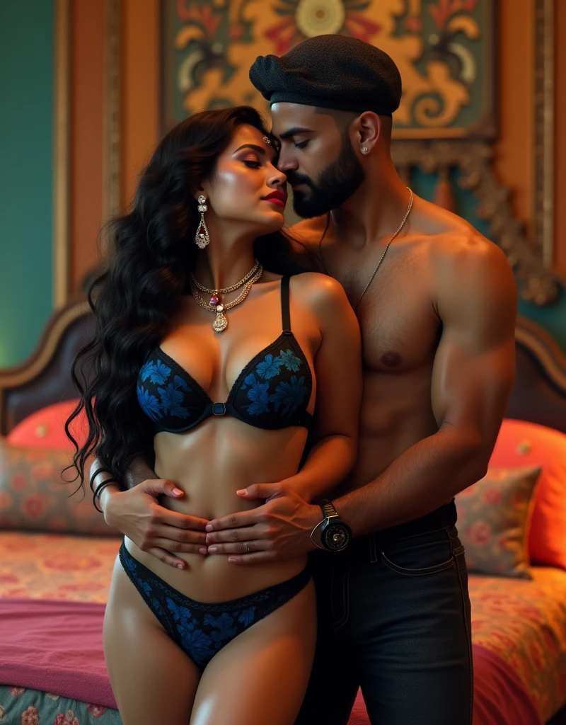 Some gangster catch cute Indian girl big boobs and remove his clothes and touching his body parts like boobs p****