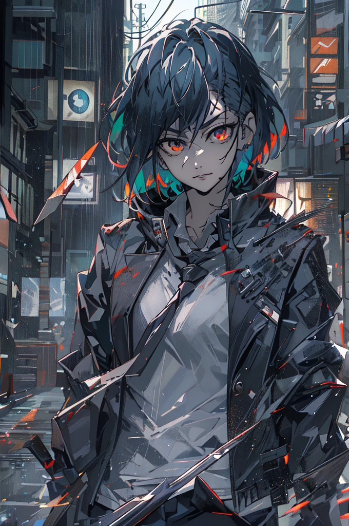 ( Best Quality ,4K,8k, highres icon,masterpiece:1.2), ,(realistic,photorealistic,photo-realistic:1.37),tokyo ghoul,girl, beautiful and detailed eyes , detailed and beautiful lips ,Kagune,anime, elegant illustrations in black and white ,grunge,street art, vivid colors ,hidden city ,neon lights,eerie atmosphere, ominous shadows , dynamic composition ,,urban environment, cross-shaped sword ,Bloody violence, expressive hand gestures , emotional intensity , perfect integration of humans and ghouls, contrast between human and monster , dark and grainy aesthetics ,sharp focus,stylish clothes,, serious consequences , Fierce Determination , stunning visuals ,tragic beauty,Horrible transformation, horror and elegance intertwined , painful vulnerability , conflicting identity , captivating and intriguing plot , ambient lighting , humor and atmosphere .