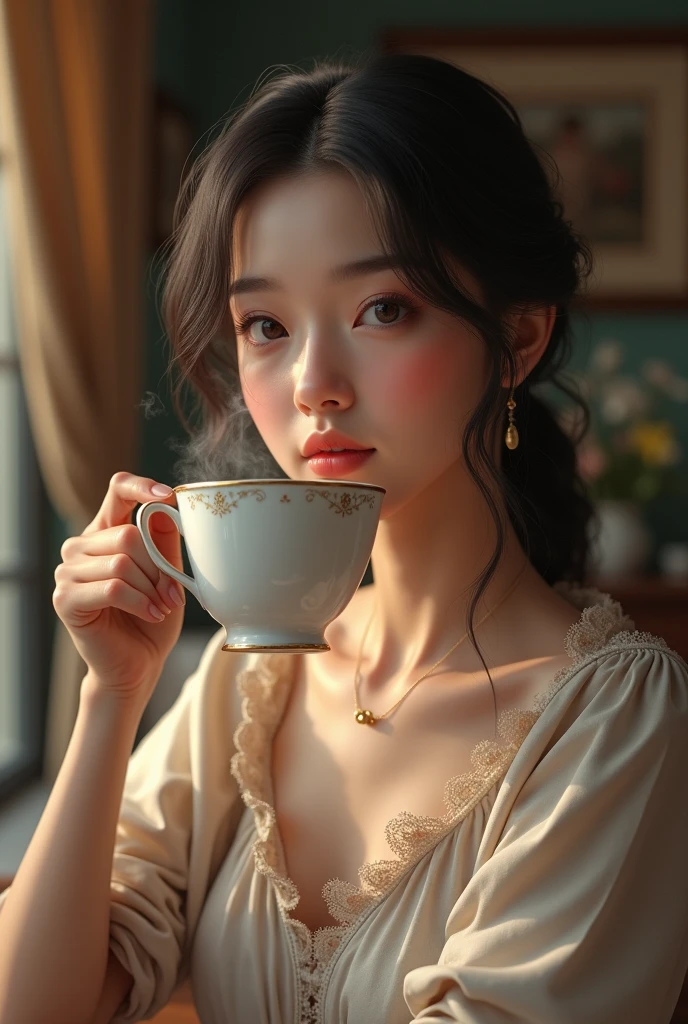 Sample Photo Tas This is the image and sample of what tea looks like Tas of a woman ...