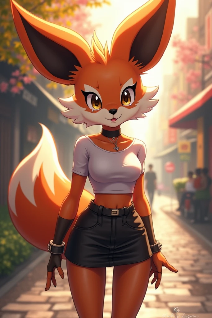 Furry fox women big boobs emo 2D