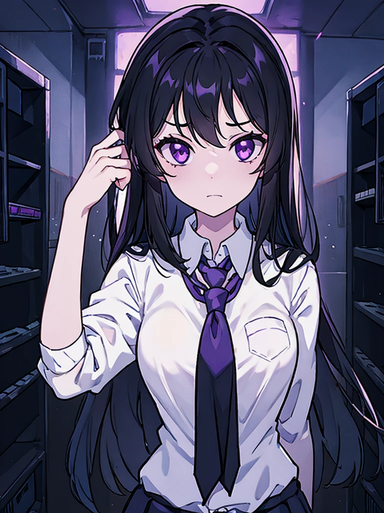 aihoshino, Ai Hoshino, Long Hair, bangs, (Purple eyes:1.1), Purple Hair, (Symbol-shaped pupil:1.5), smile,Medium chest,happy smile, smile, Open your mouth,
Tight waist, skinny, Big eyes,Long legs,Ripped jeans,Leather Belt,Puffy eyes, Leather Belt,Stiletto heels,
break outdoors, In town,ビル街
break looking at viewer, (Cowboy Shot:1.5),
break (masterpiece:1.2), highest quality, High resolution, unity 8k wallpaper, (figure:0.8), (Beautiful fine details:1.6), Highly detailed face, Perfect lighting, Highly detailed CG, (Perfect hands, Perfect Anatomy),