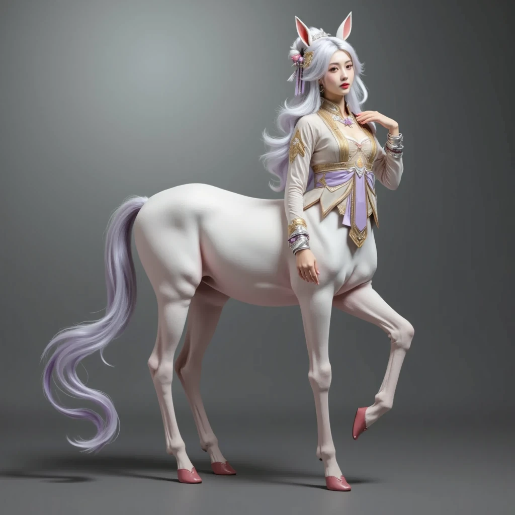 1Centaur Girl， produces an ultra-high definition full-body image of a Chinese female superhero,  wearing pink and purple clothes .,  perfect composition ,  intricate detail ，Extremely detailed octane rendering ， popular on ArtStation , 8k art photography , photorrealistic concept art, Soft and natural light and shadow effects,  Light and Dark Contrast,  Award-winning photo , masterpiece, painting, Raphael, Caravaggio, greg rutkowski, Bepple,  Buick Sinsky , Giger