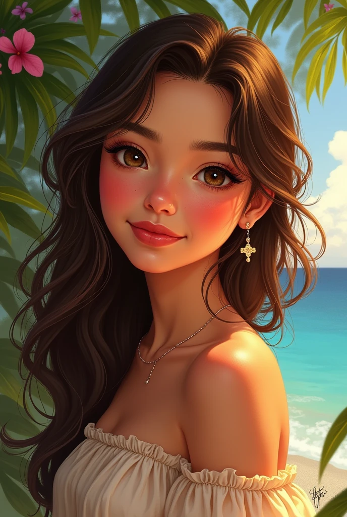 a close up of a cartoon woman in a bikini, por Ryan Yee, estilo ivan talavera e artgerm, estilo artgerm, arte em estilo alejandro burdiso, artgerm extremamente detalhado, DeviantArt Artstation CGScosiety, por Jason Chan, Ross Draws 1. 0, Lois van Baarle e Rossdraws