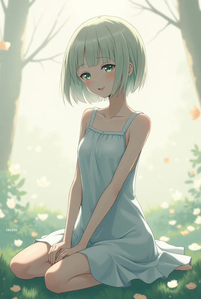 (superflat, flat shading, flat colors:1.1), 1girl, li, pee, sumer dress, spread legs, sitting on stone, (peeing:1.3), blush, embarassed, by the river, volumetric lighting, soft light, bright, vibrant colors, watercolor