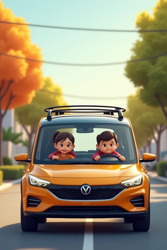 4 children next to volkswagen gti cars