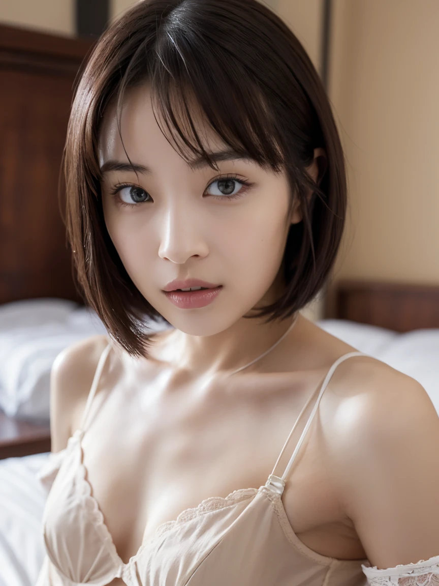 (High resolution:1.3), (16k, Photorealistic, Raw photo, Best image quality: 1.4), Japanese, (Three Girls), Beautiful Face, (A vivid face), (Black-haired、short hair:1.3), Beautiful Hairstyles, Realistic eyes, Beautifully detailed eyes, (Realistic Skin), Beautiful skins, attractive, 超A high resolution, Surreal, High detail, Golden Ratio, Highly detailed cute girl,(10 years old)