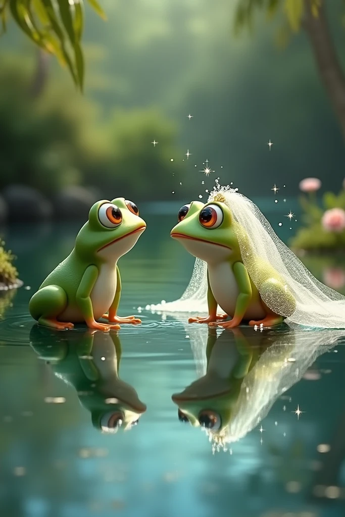 An anniversary picture with my partner and the princess and the frog