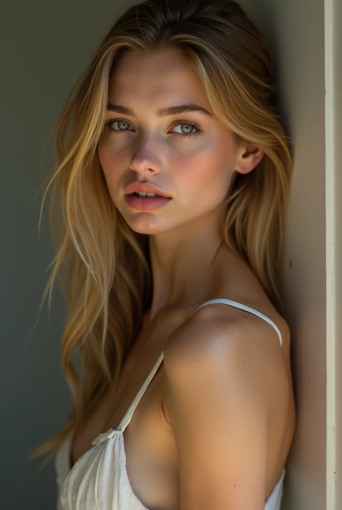 masterpiece,best quality,ultra-detailed,8K,detailed light,detailed shadow,RAW, (detailed skin),(realistic:1.2),
1 russian girl,face,18 year old,blonde hair,long hair, grean eyes,