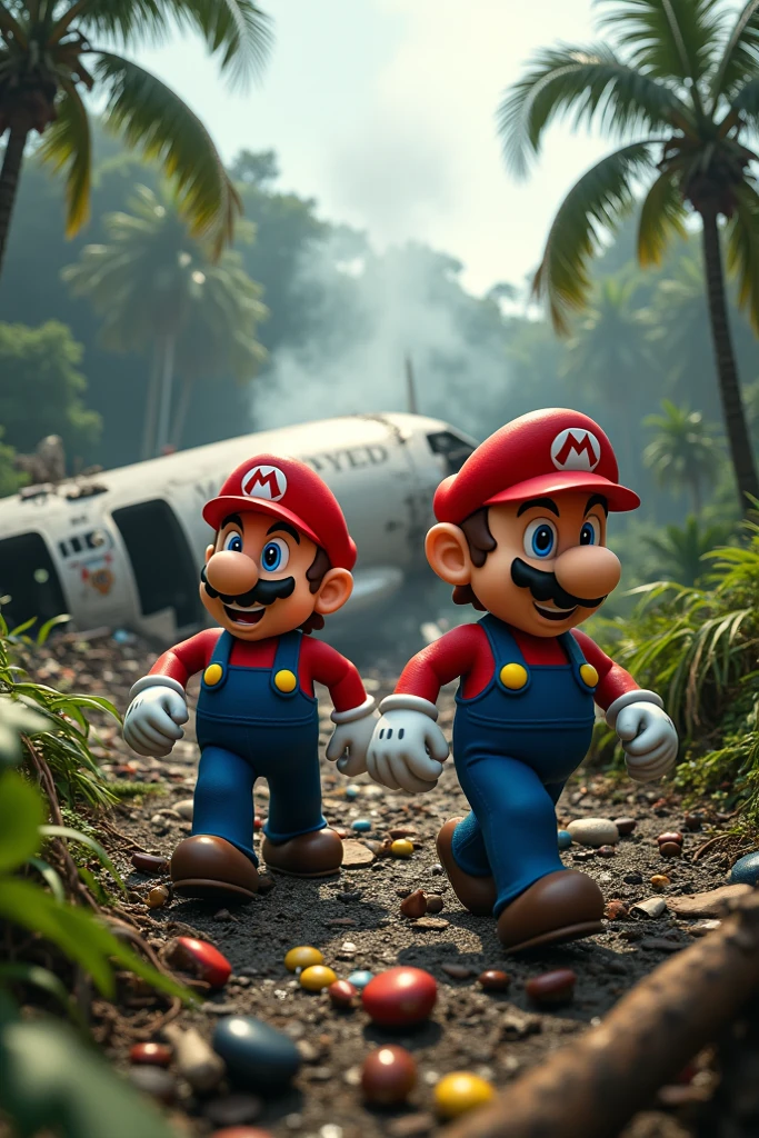 super Mario living on the street, highly detailed, realistic photography, 8K