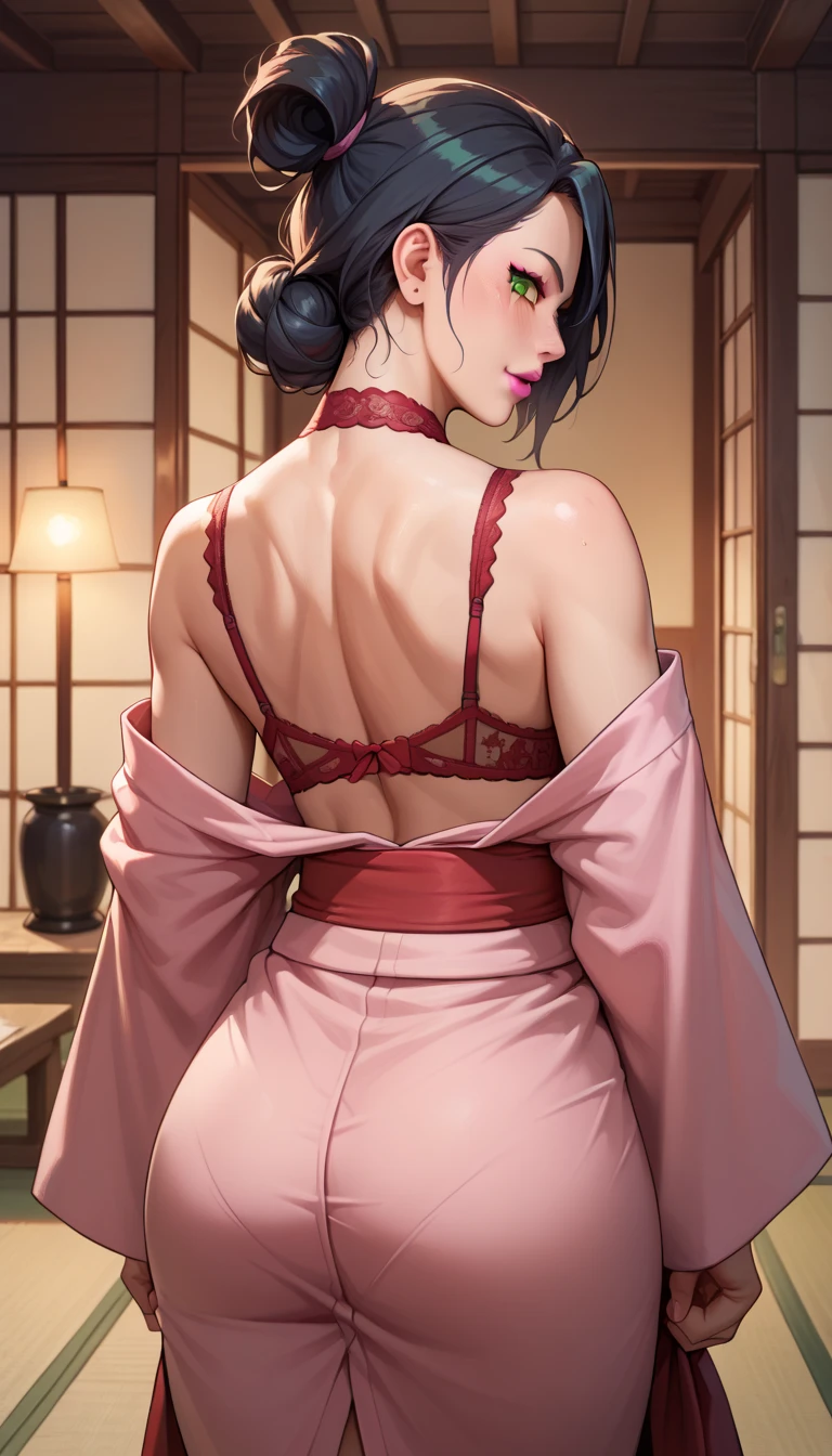 back ronin, sinueta only,ponytail,vagabound,