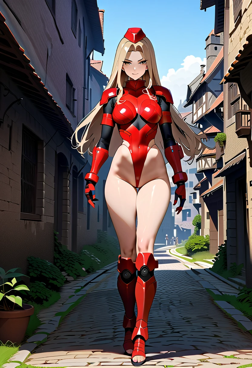 ((masterpiece)),((( best quality))),(( character design sheet)),(( full body view)),  beautiful girl,  Stunning Proportions 、One woman has a perfect figure , Cammy.　 Hi-leg leotard、 pilot suit in the ruins of the city、Bare legs, Fortified Suit, female anime character , masterpiece, best quality, , Doll Suit, Thong, 1 girl , Big Butt、Big Butt Thong、Thong digging in、High Cut、Big Butt、 standing, staring at the viewer in a medieval city , smile, Brazilian sexy anime fujimura Shizuka wearing a high leg leotard 。 sexy guardian armorレオタードスーツ、masterpiece、 high quality、Very High Resolution 、 high leg guard reinforcement equipment 、Full body shot showing toes 、（Female pilot、 girl、 sexy high leg guard reinforcement equipment 、 sexy armor、Thong、 Full Body Shot 、Toes 、[Standing leg、、 pilot suit、masterpiece、 high quality、Very High Resolution 度、Enlarged thighs、masterpiece, best quality, Absurd, , 1 girl , alone, standing, staring at the viewer in a medieval city , , Doll Suit, Decisive Pose.Thong、