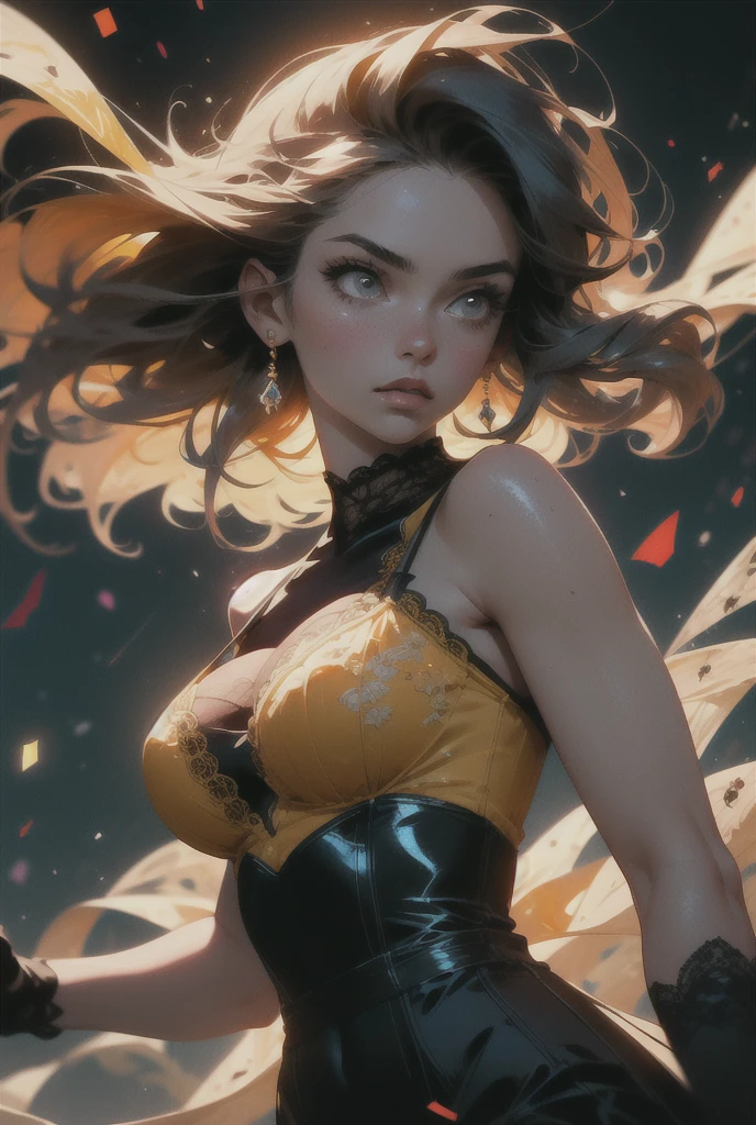 Highest quality,The perfect masterpiece,Perfect artwork,8K,
(Upper body portrait:1.5),(gigantic breasts:1.3),Delicate face, lens, slendered abs, ( tea Gardner), anzu, Yugioh,
((Aletta ocean face)), Beauty and dragon,water light reflection,pearl illusion,candy color,Cyberpunk,fashion trend,3s material,high-definition,detail representation,3D,c4d,3D,octane rendering,ray tracing,complex details,animated lighting,C4d,OCrenderer,8k,best quality,