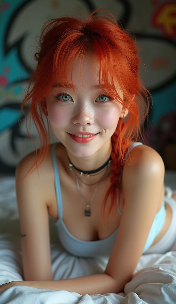 ((ROW фото )), ((high quality)), ((Photorealism)), masterpiece, Clarity, detailing, high sharpness, sexy girl along the great wall of china with her friends, Evening, big green eyes, (( Red hair )) , freckles, small parts, small breasts, pleasure, Bright studio lighting, smile,