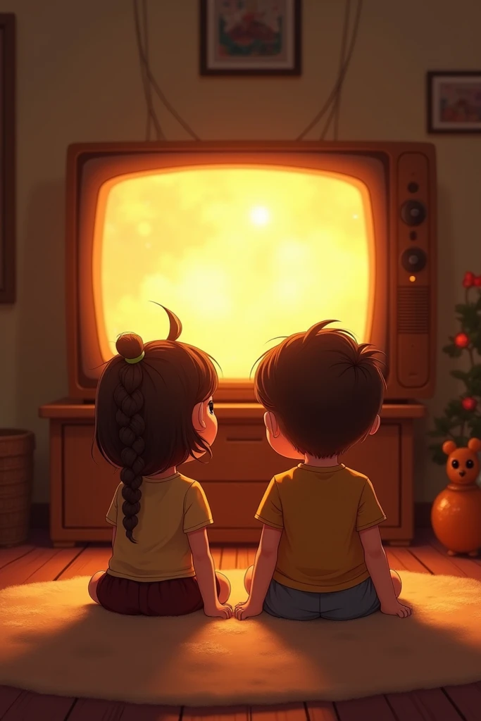 Doodle in
which two sister watching bollywood movie in room
Must add image of army cap and anklet and movie name - veer Zara on tv screen