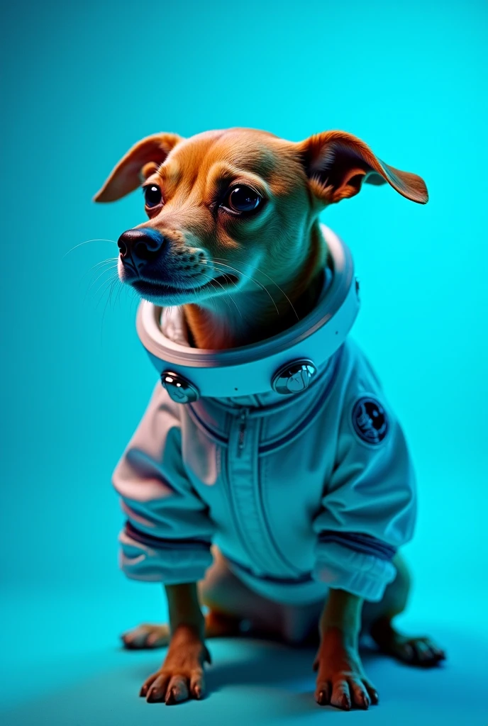 L0U, dachshund, cosmonaut uniform, (sky background),upper body
interlaced, dramatic lighting, masterpiece, best quality, photorealistic, hyperrealistic
