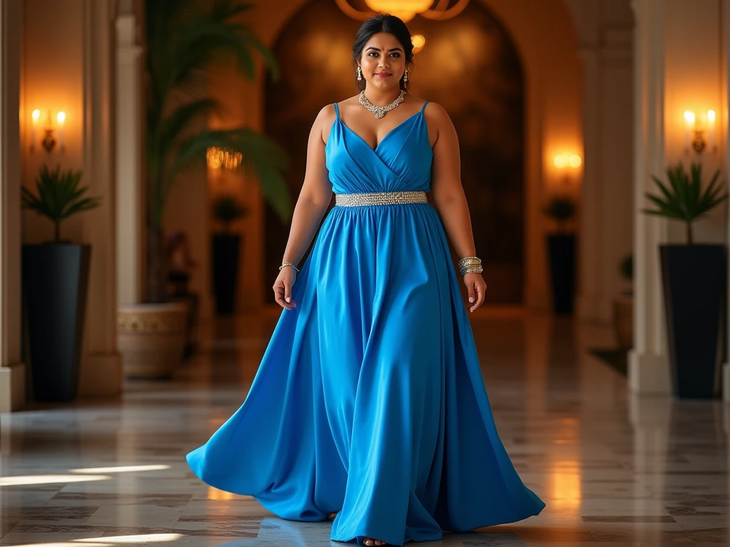 6 ft big breasted beautiful indian girl in frock.