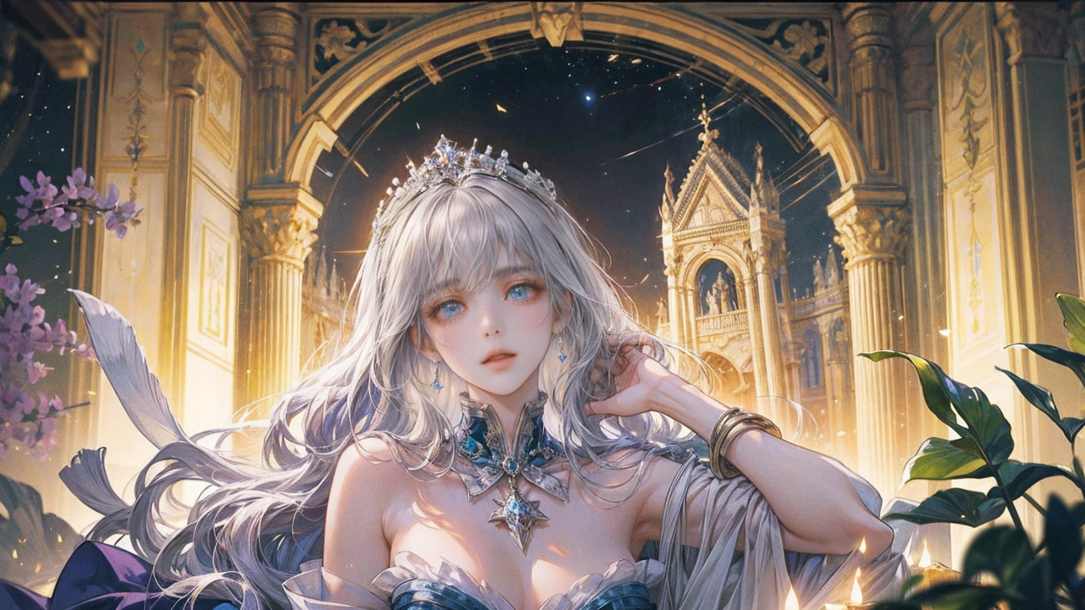 (((Highest quality))),(((超detailed))),(((masterpiece))),figure,Extreme detail,超High resolution,最大detailed表示,Hyper Detail,Clear detailed,wonderful品質,Super detailed,can&#39;t believe it,High resolution,16K,detailed,Most authentic,,(Surreal),((masterpiece, Highest quality, Extremely detailed CG, unity 8k wallpaper, Cinema Lighting, )),(((NSFW))), ((masterpiece, Highest quality, Extremely detailed CG, unity 8k wallpaper, Cinema Lighting, )),Two women together, (View your viewers), gem, nice, wonderful, Gorgeous, noble, Noble, arrogant, (Blonde), (((goddess))), Queen,Long Hair, amount, Mature Woman, embroidery, (Gorgeousドレスと手袋), Glowing Skin, Saggy breasts, Huge breasts, Protruding nipples,Cleavage,teasing, Perfect Eyes, Highest quality, High resolution, It&#39;s all complicated,Provocative face,Sitting on a throne,(((Palace Background))),(((Egyptian style decoration))),Pharaoh,Cleopatra (((Sweaty,Sweat pours down,Beautiful sweaty armpits,Slimy and shiny armpits,腋を見せつけてくるMature Woman)))