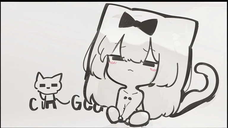 sofa creepy fisheyes chibi {{{flat color}}}[monochrome] {{{{{{worst quality bad quality}}}}}}