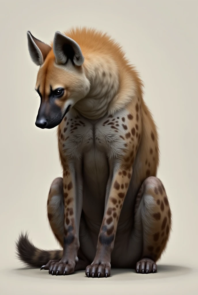 solo, anthro, African Wild Dog, athletic, submissive, panting, shy, male, scrotal scar, shaggy fur, thick fur, raised tail, beautiful eyes, perfect eyes, symmetrical eyes, (black retinas:1.2), detailed background, large tribal tent background, inside, carpets, dusk, realistic, photorealistic, ultra realistic, 8k, (by blotch), laying flat on stomach, cum leaking from anus, gaping anus,