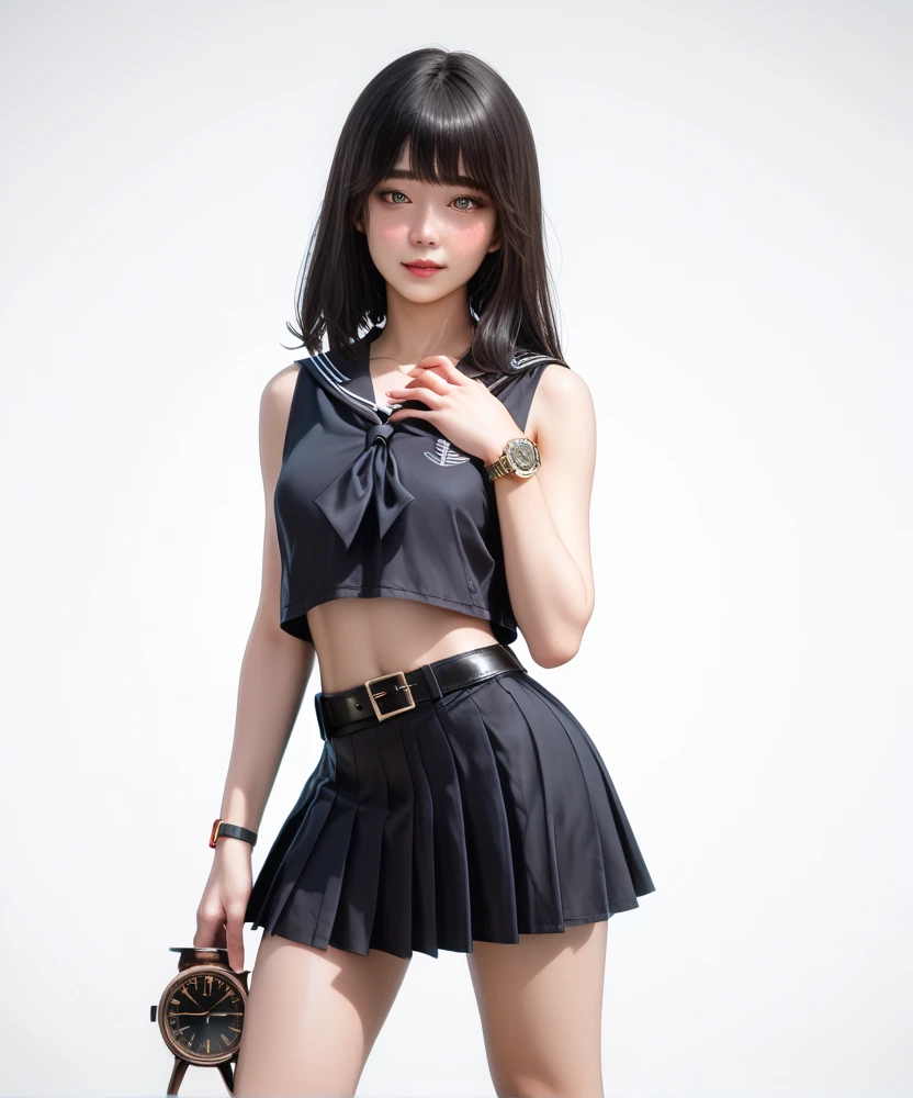 <lora:hipoly3DModelLora_v10:0.5>, hiqcgbody, hiqcgface, <lora:japaneseDollLikeness_v10:0.6> , (ulzzang-6500:0.4), (pureerosface_v1:0.9), realistic, (photorealistic:1.3),
sailor collar, crop top, neckerchief, microskirt, pleated skirt, highleg panties, black panties, striped thighhighs, rabbit ears, elbow gloves, boots, bare shoulders, in public, streets, crowd, people, masterpiece, best quality, highly detailed