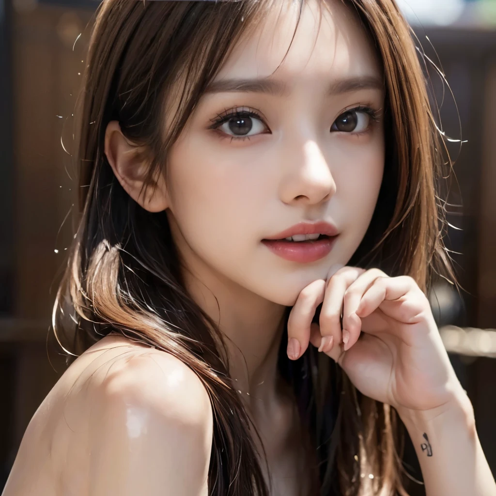 highest quality, table top, ultra high resolution, (realistic:1.4), Raw photo, 1 girl, kimono, sparkling eyes,long pony hair, indoor, Summer day,fine eyes,(realistic eyes),delicate face,real skin,thin hair,fine skin,beautiful face,smile、