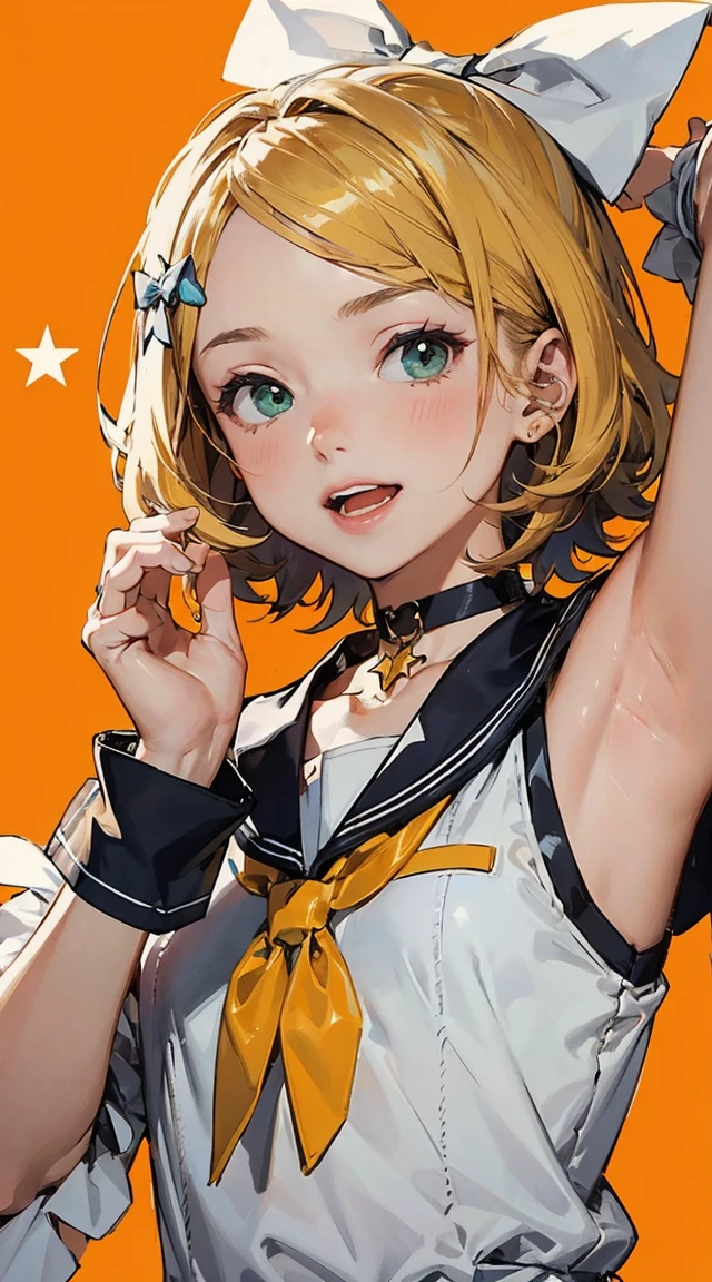 (UHD, retina, masterpiece, accurate, anatomically_correct, textured_skin, super_detail, high_details, high_quality, best_quality, high_res, 1080P, HD, 4K, 8k, 16k), (beautiful_detailed_eyes, beautiful_detailed_lips, extremely_detailed_eyes_and_face), soft_lighting, physically-based_rendering, vivid_colors, (large_breasts:1.5), (shiny_hair, shiny_skin, tanned_skin, blush), (bangs:1.5), eye_reflection, (bokeh), smile_and_laugh, From Behind, facing_away, (cropped_seifuku_shirt:1.5), (very_short_skirt:1.5, pleated_skirt, white_skirt), blonde_hair, white_knee_socks, wide_hips, thick_thighs, huge_butt, butt_focus