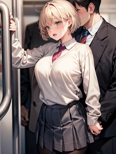 ((Men and women having sex on a crowded train)), (Doggish sex), a man who puts a penis in a girl's vagina from behind, ((sex)), (standing sex from back), (A fat middle-aged man in a jersey hugging a girl with a sweaty shirt from behind), a sweaty girl, a man grabs the girl's chest from behind, ((masterpiece)), ((best quality)), (ultra-detailed), ((kawaii)), cute, (lovely), ((sexy)), (ero), ((extremely detailed)), 4K, (8K), best quality, (beautiful), look up from below, School court, a cute girl, 1girl, 1boy, gym shorts, ((beautiful eyes)), short hair, large breast, slim, slender, crying,aaai,short hair,bangs,side braid,large breasts, sweater, shirt, pantyhose,loafers, shirt, breasts, open mouth, wet, sweat, large breasts,(Boy and girl are having sex in doggy style),doggy style,sex,hug from behind,masterpiece, ultra detailled body, ultra detailled face, ultra detailled eyes, cum, bukkake, gangbang, body with a lot of cum, {{{the whole body with cum}}}, girl fucked by man with big penis, {{{large amount of sperm}}}, naked, excessive cum,doggystyle, from side, 1girl, 1boy, sex from behind,masterpiece, ultra detailled body, ultra detailled face, ultra detailled eyes, cum, bukkake, gangbang, body with a lot of cum, {{{the whole body with cum}}}, girl fucked by man with ultra big penis, {{{large amount of sperm}}}, naked, excessive cum ,doggystyle, from side, 1girl, 1boy, sex from behind, ,aaai,short hair,bangs,side braid,large breasts,blazer,necktie,school uniform,sweater,shirt,long sleeves,skirt,pantyhose,loafers