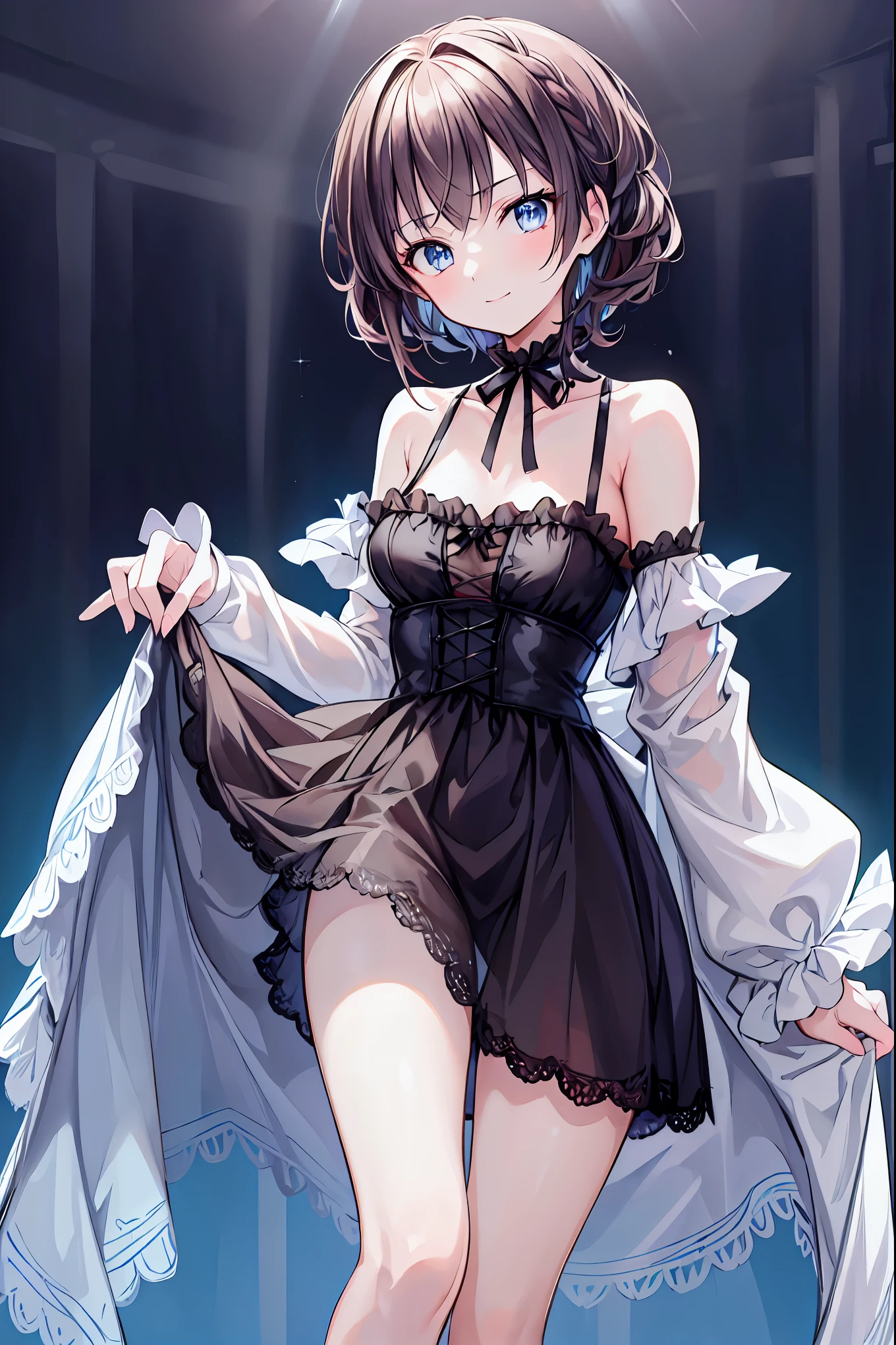 Artwork with a thorn motif, ((Highest quality)), High resolution, 8K, Cinematic Light, High Contrast, Written boundary depth, Strong brilliance, Detailed Background, One Girl, cute, fine grain, Shining Eyes, Detailed Iris,