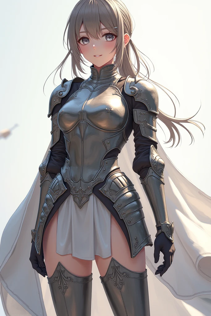 Very beautiful woman、Slender women、(Detailed face)、Realistic Skin、((Holy Knight)), ((Platinum Armor))、((((Extremely detailed and intricately decorated armor:1.1))))、((Delicate photo)),(Girl Astepeace RAW Photo Details:1.25), (Highest quality:1.6), (Ultra-high resolution:1.5), (Realistic:1.75), 8K resolution, Canon EOS R5, 50mm, Absurd, Very detailed,Cinema Lighting,((Fightfield))、((Fight))、(((White Embellished Micro Skirt)))、Polka dot panties,High leg panties:1.2,Thigh-high socks、Shingard、((Light brown hair)), {floating hair} ,Long Hair, Cape、Beautiful Armor、(((Has a huge weapon)))、(In combat)、The wind is blowing、((Symmetrical armor))、((((Blizzard))))、(((Lead a large group of knights:1.2)))、banner、(((Battle Scenes)))、((Browsing Caution:1.2))、(((I can see her panties:1.4)))、、((Skirt lift fluttering in the wind:1.4)),In the park with a fountain view,