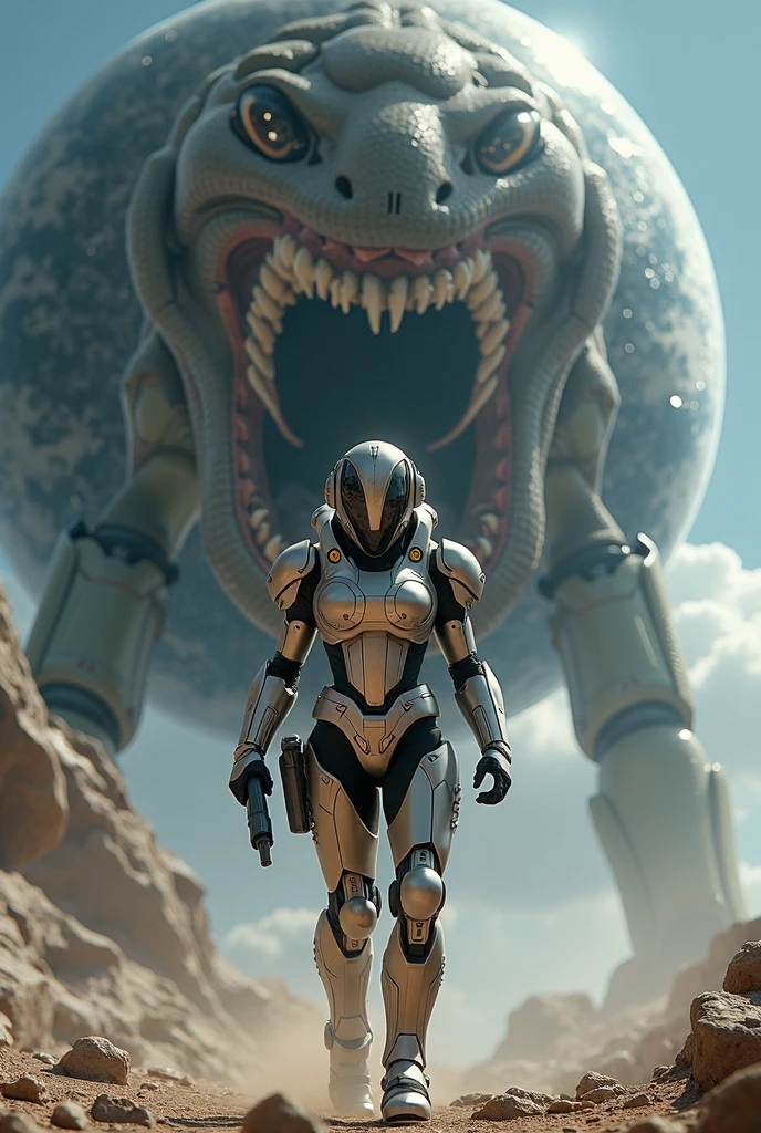 there is a woman standing in front of a giant alien creature, still from movie dune, film still from movie dune-2021, from a 2 0 1 9 sci fi 8 k movie, movie still of the alien girl, scene from dune 2 0 2 1 movie, still from half-life movie, dune (2021) --auto --s2