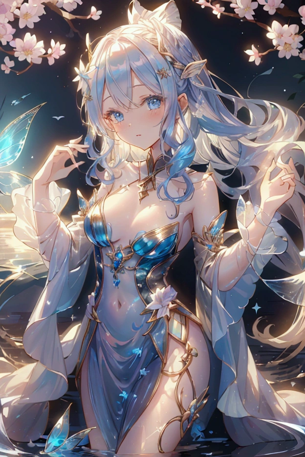 One fairy named Lillian Fleur...Took charge of water magic 、 she was good at healing magic。Lily flower。Very very long hair...