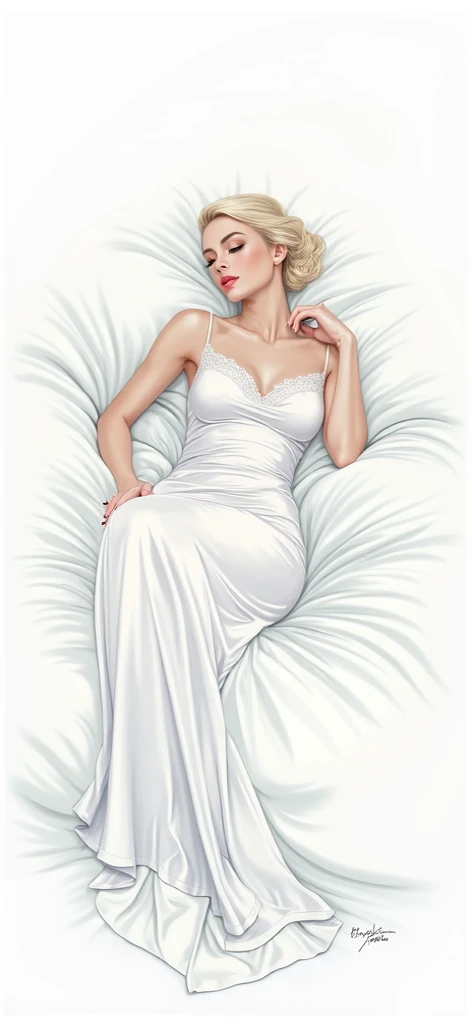 Two-dimensional beauty sleeps naked