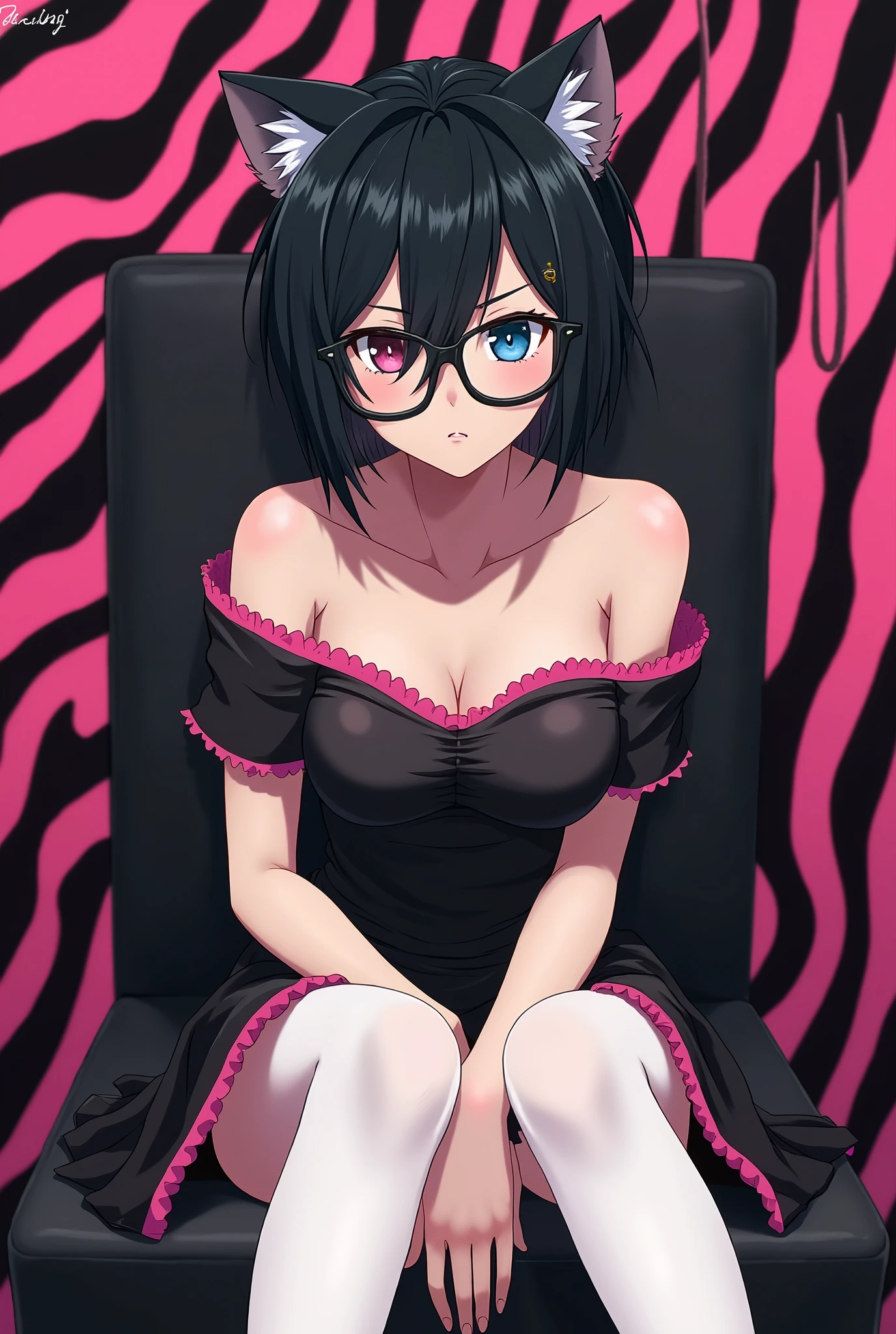 (masterpiece)), ((top-quality)),((Vivid light and shadow depiction)), (The ultra-detailliert), ((kawaii)), cute little, (Detailed body line depiction), ((detailed face depiction)),((ighly detailed)), (8K), top-quality, (Beautiful fece),(((World-class quality))), ighly detailed, hight resolution,(((独奏))),((((Purple hair)))).((((shinny hair)))),(((White and beautiful skin))),(((large udder))), (((Beautiful purple eyes))),(((Short bob hair)))),(((Drop your bangs to the side、Fastened with hairpins))),(((put out one's forehead))).(((Bold poses))),(((Wearing glasses))),(((Gentle smile))),(((red blush))),(((Shameful smile))),(((Show breasts))),(((A large white towel is draped over the nakedness))),(((Composition seen from below the side))),(((Looking up from your feet))),(((Wet:0.6))),(((Detailed panty depiction)))、(((Black lace panties))),(((Inside a dark Japanese-style room))),(((Touching the crotch with your hands with your legs wide open in disheveled clothes)))、(((There are a lot of used condoms on the futon)))、(((On a red futon))),(((Sucking a condom with your mouth)))、(((pink nipples)))