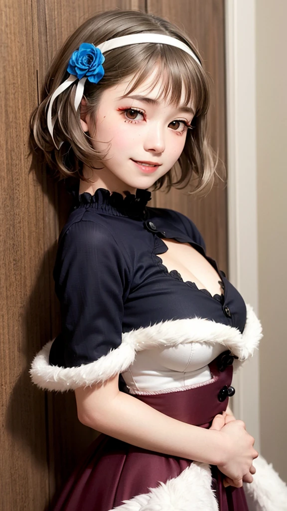 (8K, 超A high resolution, Best Quality, masutepiece:1.2),(24 year old:1.2)、(Look away)、8K、RAW portrait of japanese girl、超A high resolution、top-quality、 (huge-breasted, Deep cleavage:1.7),(Black Usamimi Katyusha、Shiny High Leg Bunny Girl、Shiny Tight Black High Leg Off Shoulder Swimsuit、Fairly small area:1.6)、(Casino:1.4) BREAK (Natural Skin Texture、Detailed skin、Hyper-Realism、ultra sharpness)、intricate detailes、depth of fields、hposing Gravure Idol、actress、(sexypose:1.1)、adult lady、爆乳、beautiful short-haired、Beautiful butt、voluptuous breasts、((masterpiece、top-quality、high-detail))、(女の子1人)、(Photorealsitic:1.4)、独奏、closes mouth、Happy smile、Beautiful beautiful blonde short hair、Garvik、big eye、Distinct double eyelids、Lashes、Put your ears out、long neck、Absolute area、Clean collarbone、face perfect、Tear mole、Mole on chest、Beautiful bangs、thin lips、The face of the golden ratio、White-colored skin、large full breasts、a small face、Smaller face、Staring at the camera slightly upwards、(gazing at viewer、Highlights in the eyes、Light brown eyes、lipgloss)、Beautiful minions、(Beautiful black fishnet stockings up to the waist:1.2)、Glossy black pin heel、Tight buttocks、Shiny buttocks、(Pretty high-leg、Protruding:1.4)、(Off-shoulder:1.4)