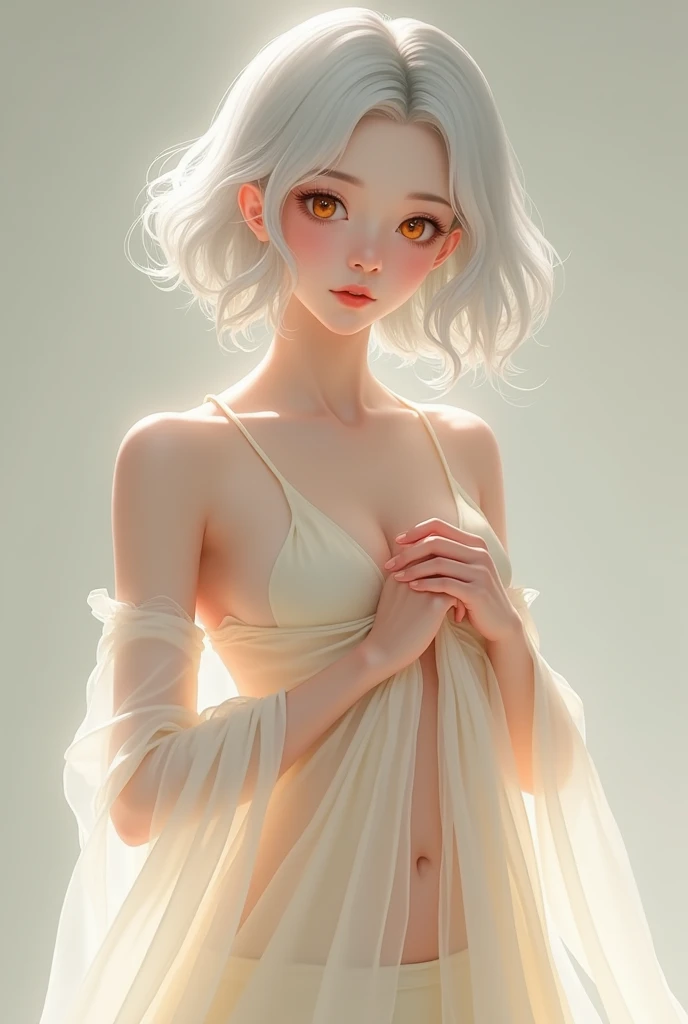 ((((masterpiece, best quality, high resolution)))), (1girl:1.5), ((short silky hair, white hair, purple eyes, sharp eyes, choker)), (medium breasts:1.2), blush, (cheeky smile, parted lips), glow, thighs, bare shoulders, collarbone, narrow waist, (slender body figure), (beautiful detailed face, beautiful detailed eyes), ((wet raincoats, see-through)), (standing up), looking at viewer, nighttime, bedroom, (cowboy shot)
