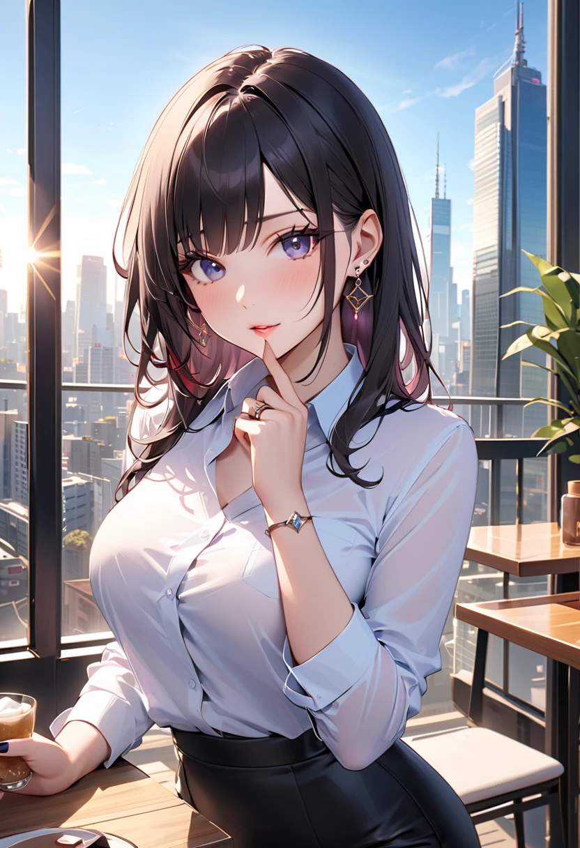 super detail, best quality, a woman , talking on a mobile phone, girl making a phone call, She has a smartphone