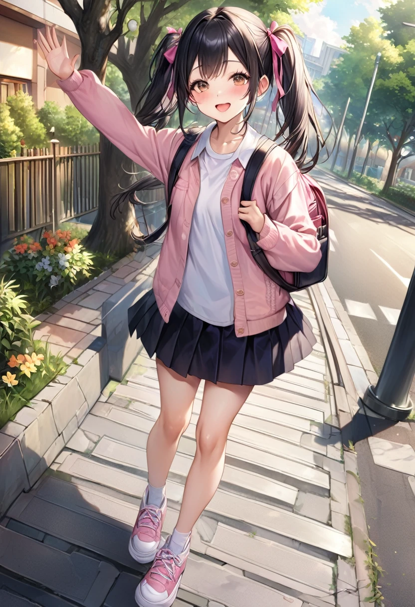 ((very((Juvenile and small)) low angle:1.4)),((Yellow metro hat, twin tails, and pink backpack、 pink sneakers、デニムのミニ skirt、 white t-shirt )),(Her clothes have shifted, revealing her vagina and nipples:1.1),very(((mischief)))A girl waving cutely,On the way to elementary school, "A hyper-realistic, high-resolution scene of ren walking along a tree-lined school route on their way to elementary school. The setting features a peaceful morning atmosphere with soft sunlight filtering through the trees, casting dynamic shadows on the paved walkway. The ren are wearing neatly dressed school uniforms and carrying backpacks, with cheerful and natural expressions. Each  is depicted with detailed facial features, lifelike skin textures, and realistic postures. The background includes well-maintained sidewalks, street signs, and a glimpse of the school building in the distance, all rendered in vivid colors and fine detail. The lighting is natural and balanced, emphasizing the realism of the scene, with sharp focus on every element."




---

Explanation of elements

1.  natural light and atmosphere ：「soft sunlight」「dynamic shadows」「natural and balanced lighting」


2. Background depiction：「tree-lined school route」「street signs」「glimpse of the school building」


3. Details of the person：「cheerful and natural expressions」「detailed facial features」「lifelike skin textures」


4. Overall quality：「hyper-realistic」「high-resolution」「vivid colors」「fine detail」

Realistic Light and Shadow：「lifelike skin texture」「natural shadows」「cinematic-quality lighting」(((魅力的な若手ジュニアアイドル cute魅力的な小さなオーストラリアの中学生 元気, Hair removal,  has a smiling face ,  exposed soft breasts , close-up portrait of a ,  black hair, Pornstar, naked, immature, ish, very恥ずかしがり屋, delicate, weak,  I love romantic vibes , Fall in love, Small and short, Preparing for mating, Dwarf girl 、Queen、Short, thin legs,, mischief好きな,  kind and happy face 、Soft baby face, easy going,  Perfect Skin, Otaku Student Council President, Green,  braid hairstyles, mischief, bully,  awkward short girl , cute、Dainty、, Shougakusei shojo,  excited , ADHD girl ,  skirt,  small shoulders , Thin arms, Being spoiled,  high school girl waving her bangs ,  small breasts,  fashion trendy and beautiful beautiful beautiful beautiful girl ,  gentle and charming beautiful girl , , delicate and sexy collarbone, charming egg-shaped face ,  double eyelids, Clever pink eyes,  pink lips, small nose, Exposing shoulders  ,  ultra high resolution,  super detailed, Fresh and impressive, )))