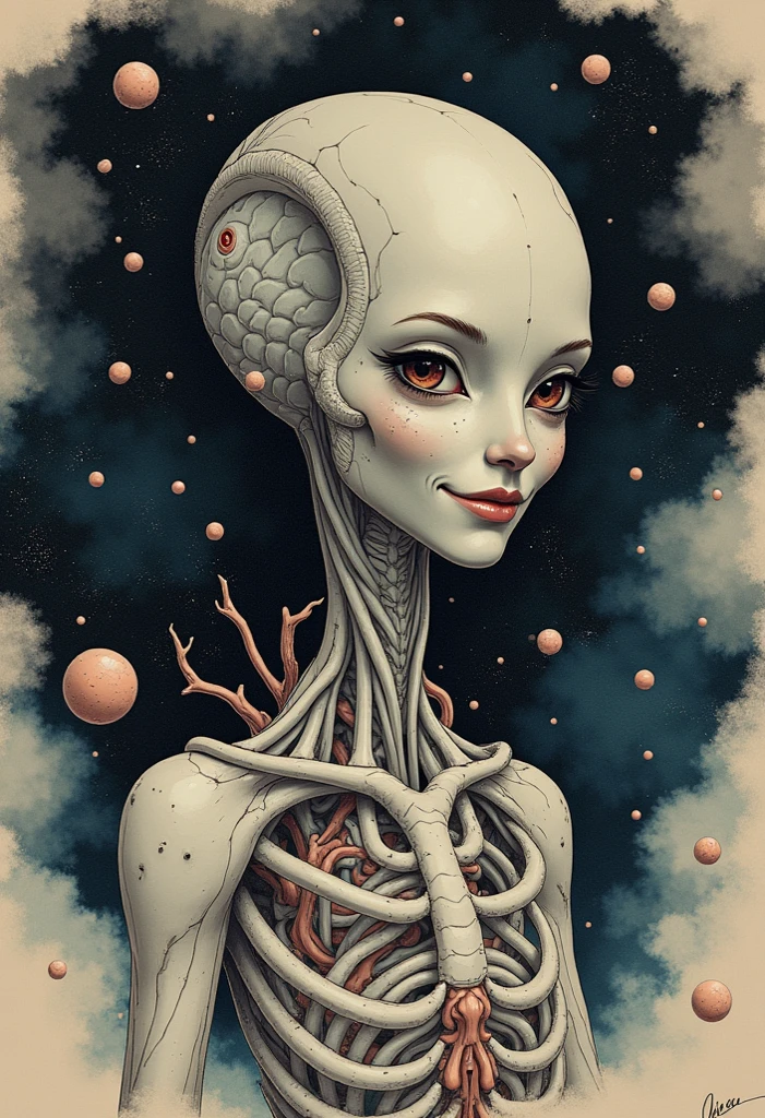 score_9, score_8_up, score_7_up, score_6_up, <lora:JellyfishHybridPDXL:1> jellyfishhybrid, a hybrid between a jellyfish and a human, Spellweaver, 1girl, from side, One Hand on Chin, with legs, no face, in location floating lounge chair inside a crystal room, with soft light filtering through, best quality, masterpiece quality