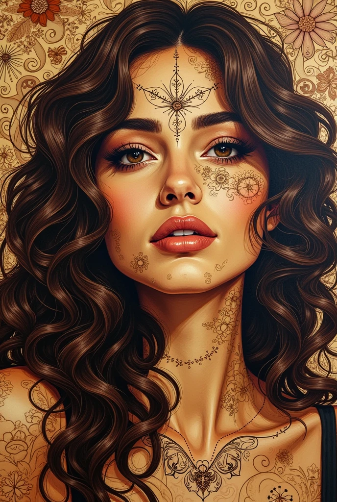 (art inspired by Milo Manara, oil painting, female nude, sensual, beautiful detailed eyes, beautiful detailed lips, extremely detailed face and skin, long eyelashes, elegant pose, dramatic chiaroscuro lighting, warm color palette, cinematic composition, photorealistic, 8k, highly detailed)