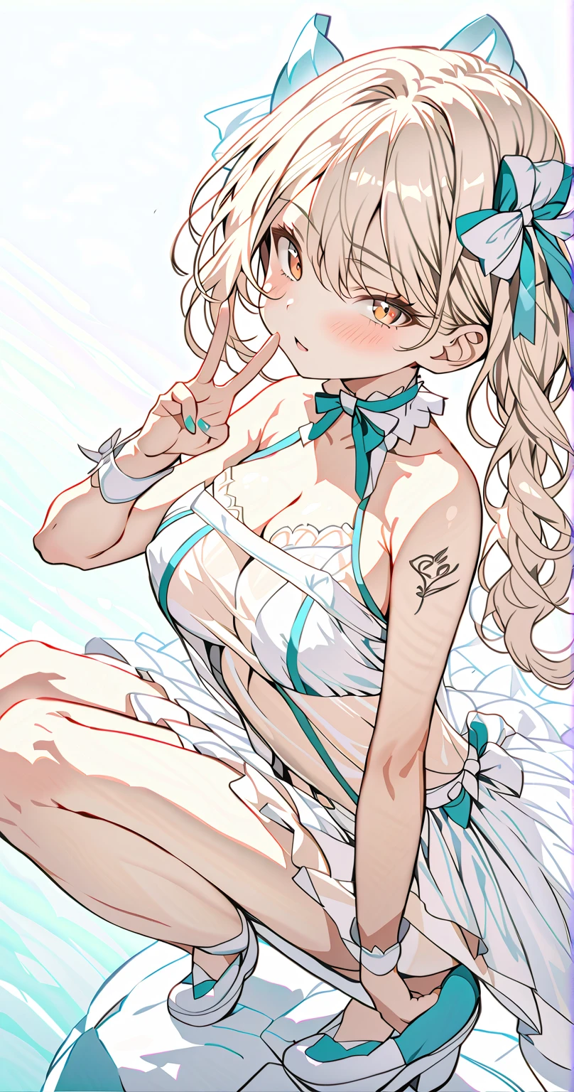 1girl, golden brown hair, small golden brown bunny ears, left bunny ear bent, green eyes, big boobs, big butt, naked, boobjob, dick ween boobs, riding dick, having sex, dick in mouth, dick in pussy, cum in pussy, high res, ultrasharp, 8K, masterpiece, looking at viewer