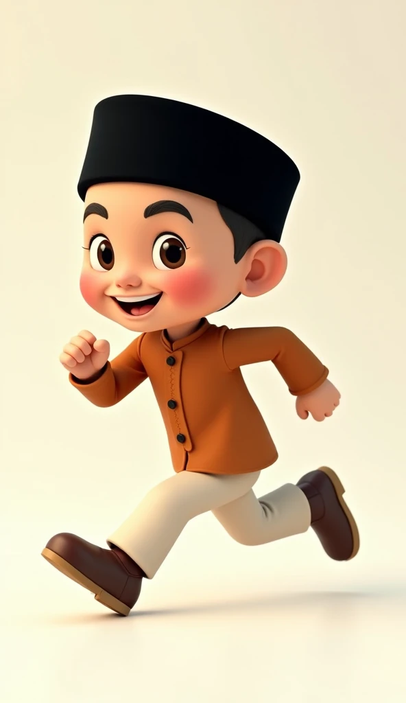 laki-laki berbadan besar, tersenyum lebar terlihat gigi, berambut pendek hitam tipis