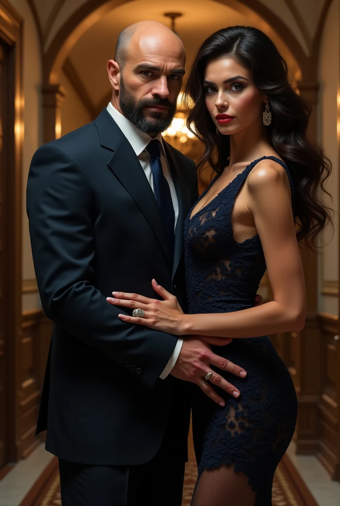 Aletta Ocean ????? with Alan Ritchson in a suit