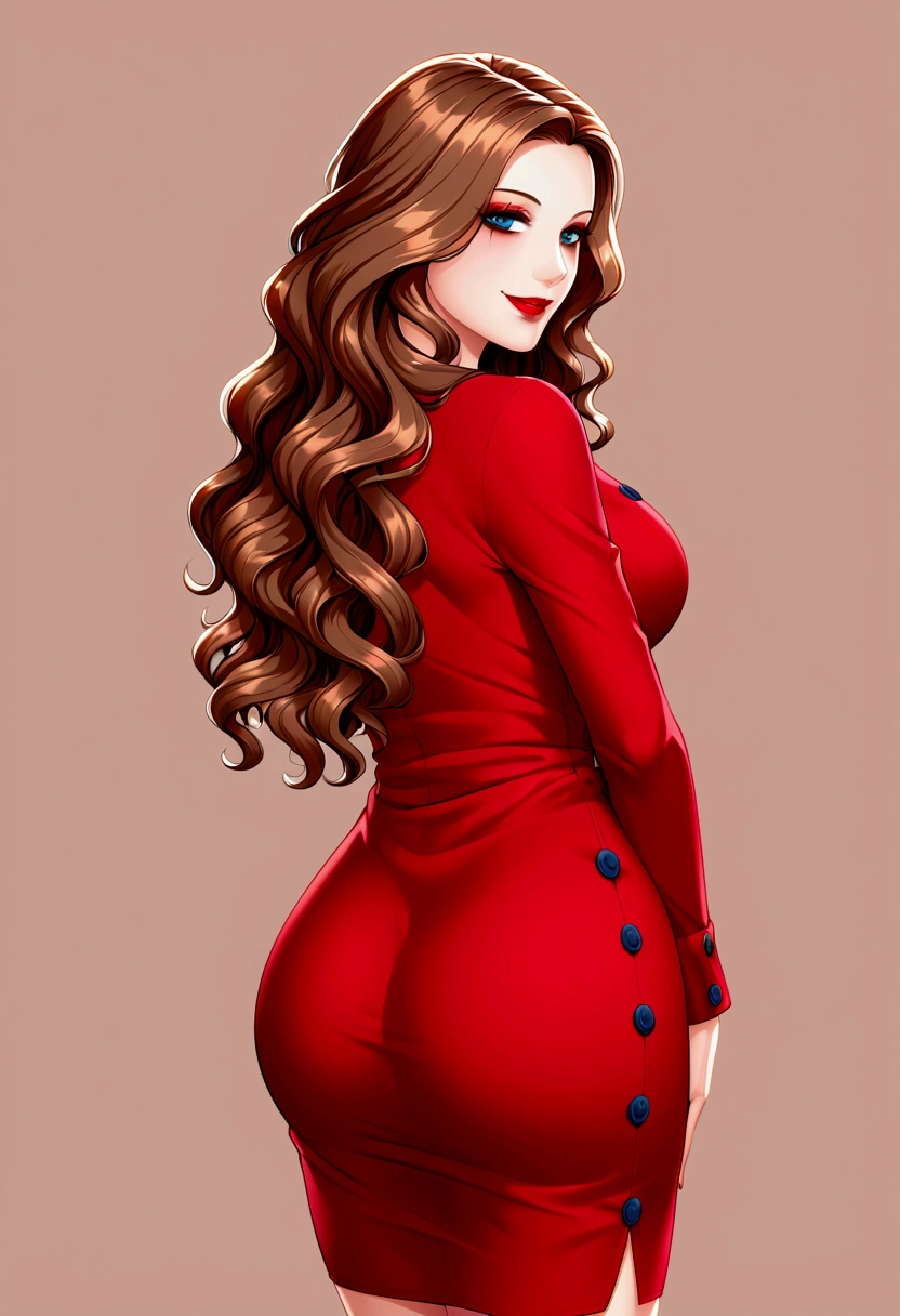 klinn art <lora:klinn_art_v1.0-000001:1> woman in red dress