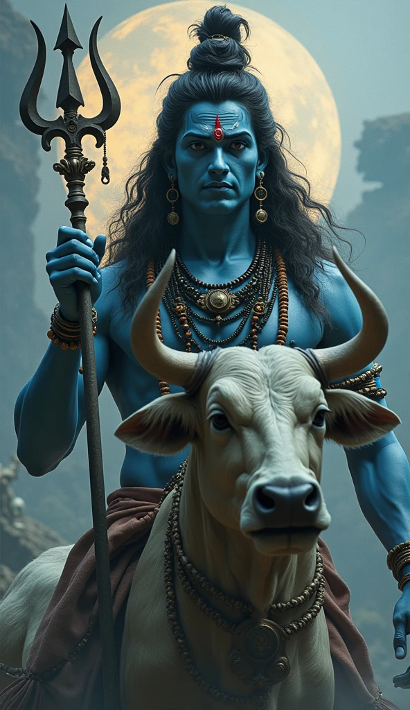 Lord age krishna having cow
