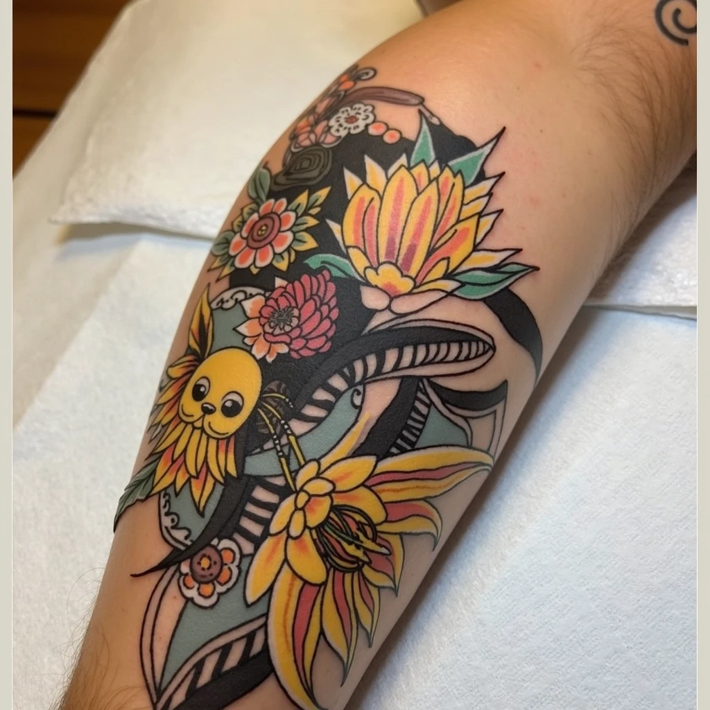 Super realistic tattoo with 8k colors